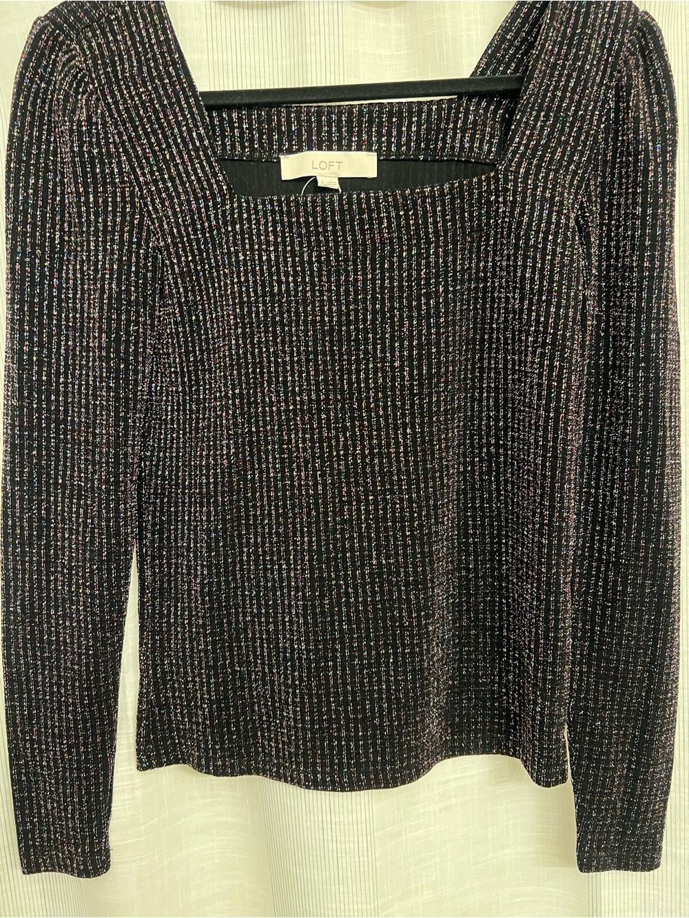NWT Loft shimmery multicolored top! So unique and sparkles when moving around!
